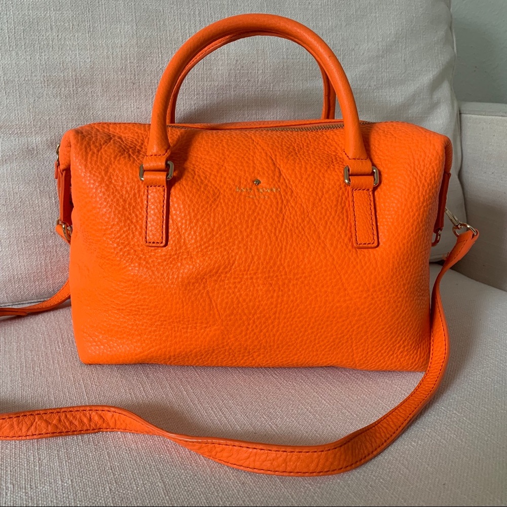 Kate Spade henry lane emmy satchel bag, Orange